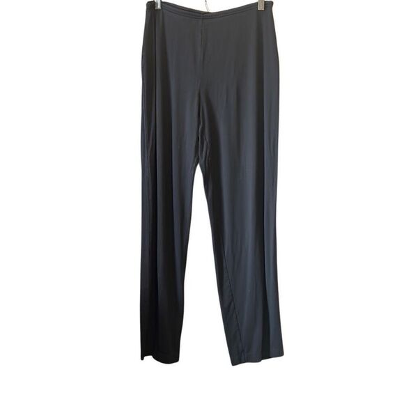 Elegant Black Stretchy‎ Pull-On Straight Leg Pants Trousers - Picture 1 of 5